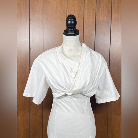 JACQUEMUS White T-Shirt Minidress size S - Picture 8 of 14